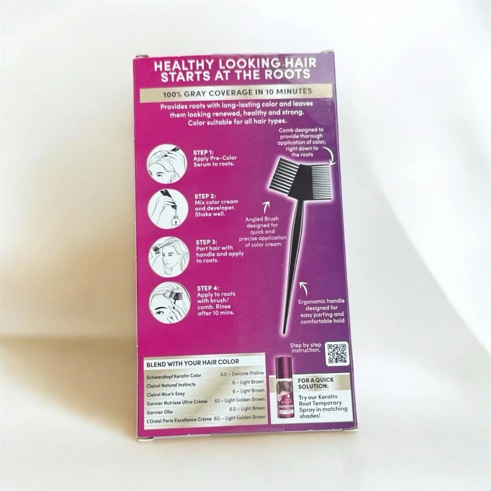 Schwarzkopf Keratin Root Light Brown Hair Color
